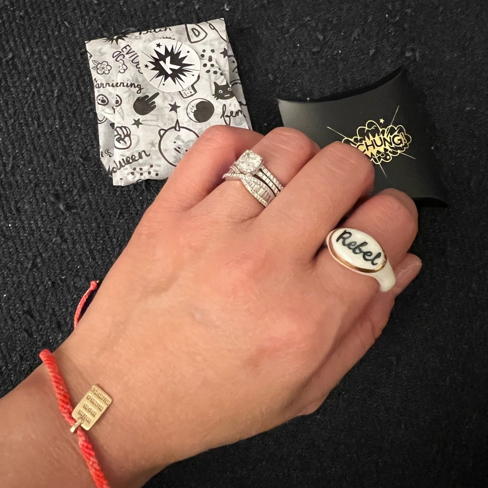 Kerchung limited edition porcelain ring “Rebel” Size 6 Sold out